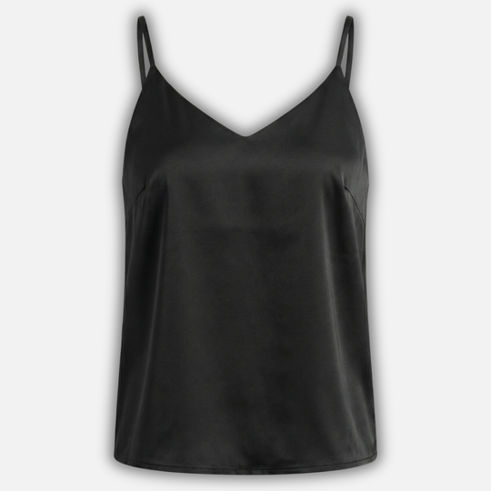 Satin Cami Top mit V-Ausschnitt für Damen