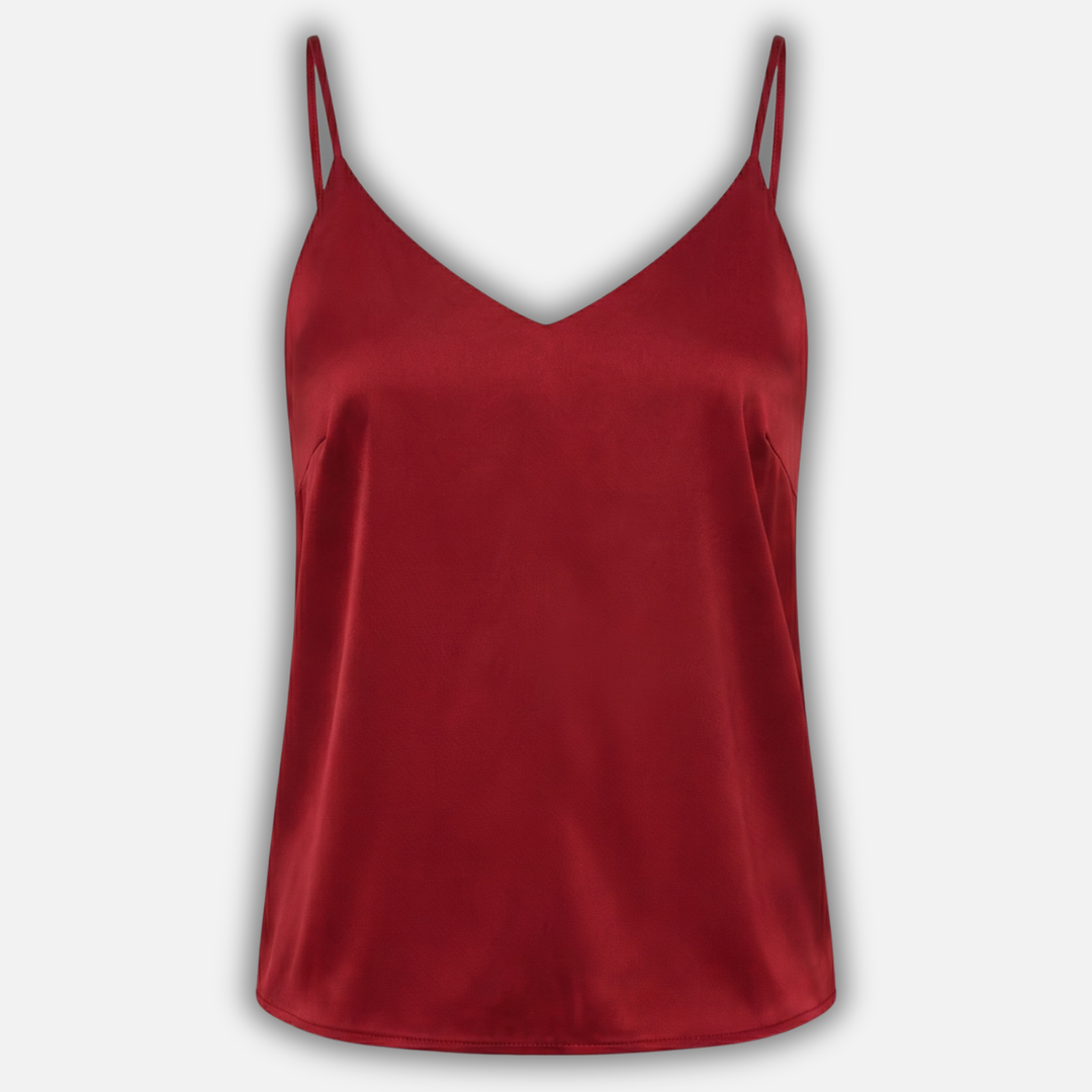 Satin Cami Top mit V-Ausschnitt für Damen