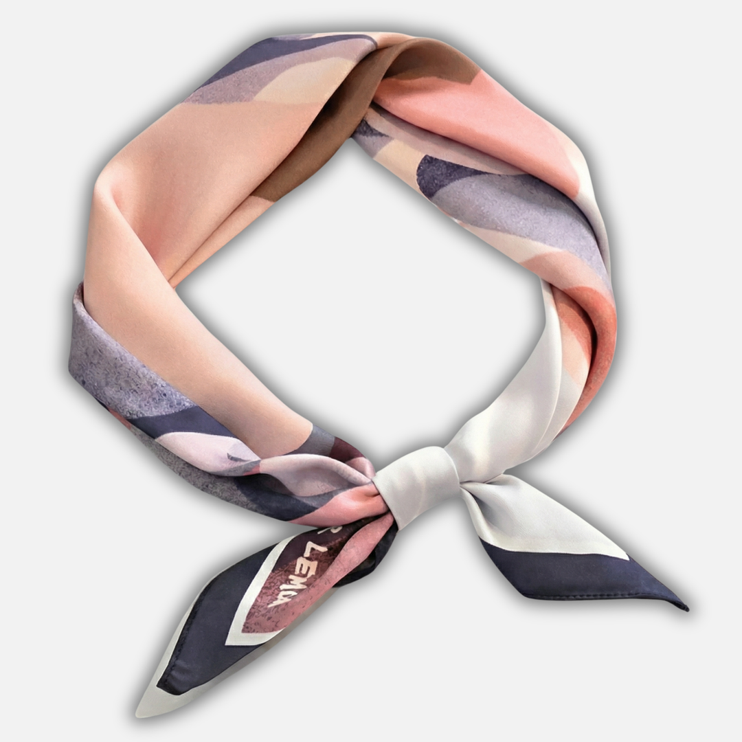 Satin Quadrat Schal mit auffälligem Druckmuster für Damen