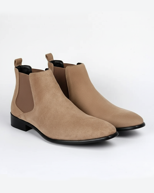 Chelsea Boots aus Veloursleder mit Seiteneinsätzen für Herren