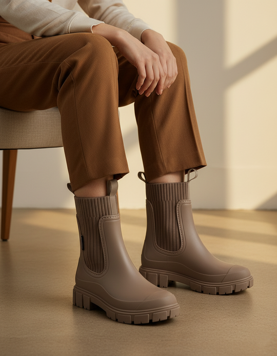 Schlupfstiefeletten mit Zugschlaufen für Damen