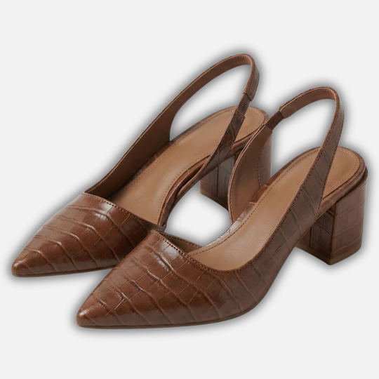 Slingback Pumps mit Blockabsatz für Damen