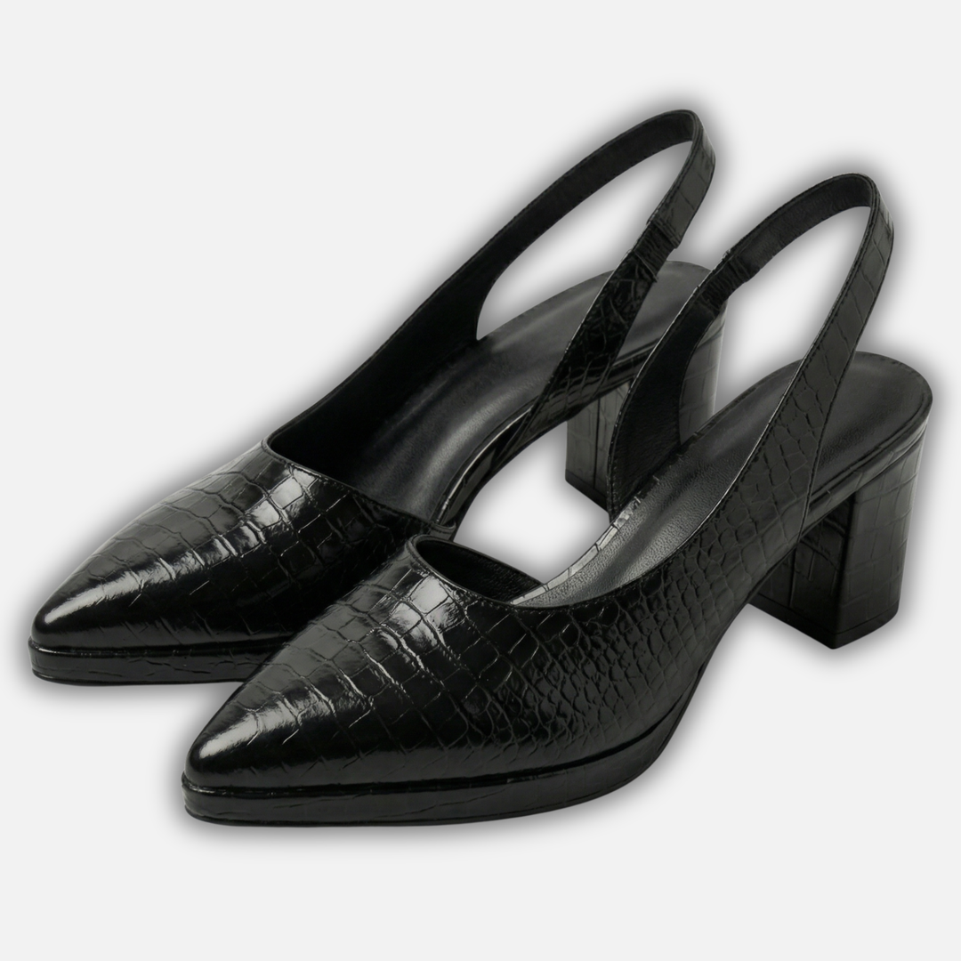 Slingback Pumps mit Blockabsatz für Damen