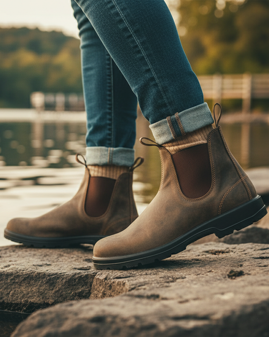 Slip-On Stiefelette mit Elastik für Männer
