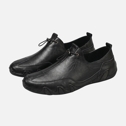 Sportliche Slip-On Sneaker Elastische Schnürung mit Gummisohle für Herren