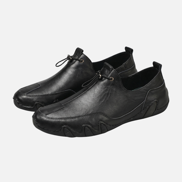 Sportliche Slip-On Sneaker Elastische Schnürung mit Gummisohle für Herren
