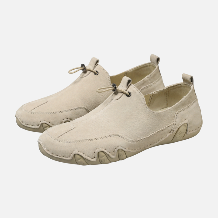 Sportliche Slip-On Sneaker Elastische Schnürung mit Gummisohle für Herren
