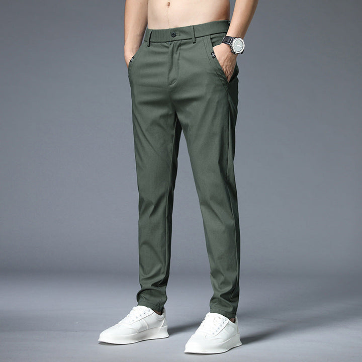 Straight Leg Stretch Hose mit Bund fuer Herren 5