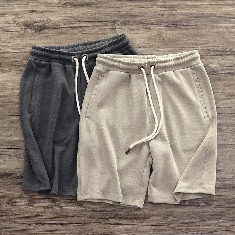 Strick Shorts aus weicher Mischung mit Kordelzugbund fuer Herren 1
