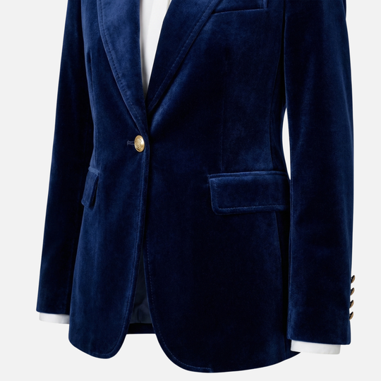 Strukturierter Blazer mit Pattentaschen für Frauen