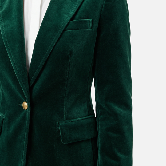 Strukturierter Blazer mit Pattentaschen für Frauen