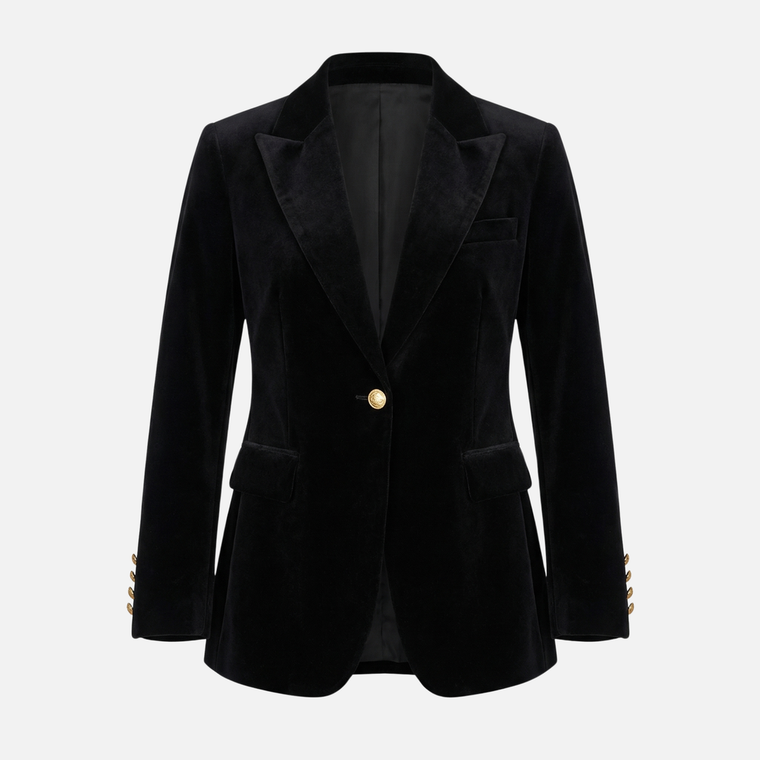 Strukturierter Blazer mit Pattentaschen für Frauen