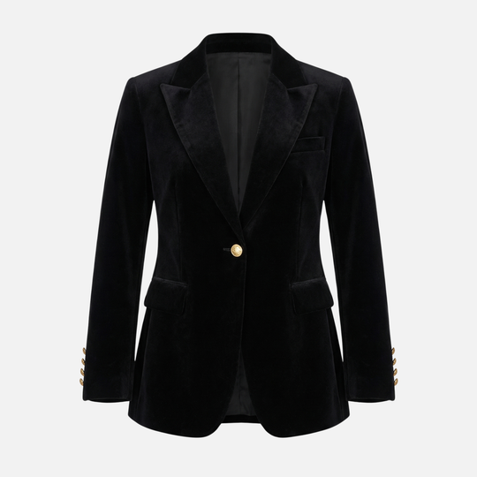 Strukturierter Blazer mit Pattentaschen für Frauen