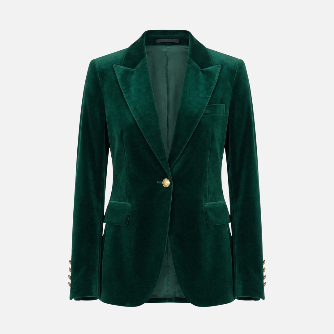 Strukturierter Blazer mit Pattentaschen für Frauen