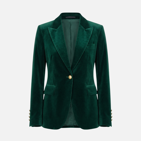 Strukturierter Blazer mit Pattentaschen für Frauen