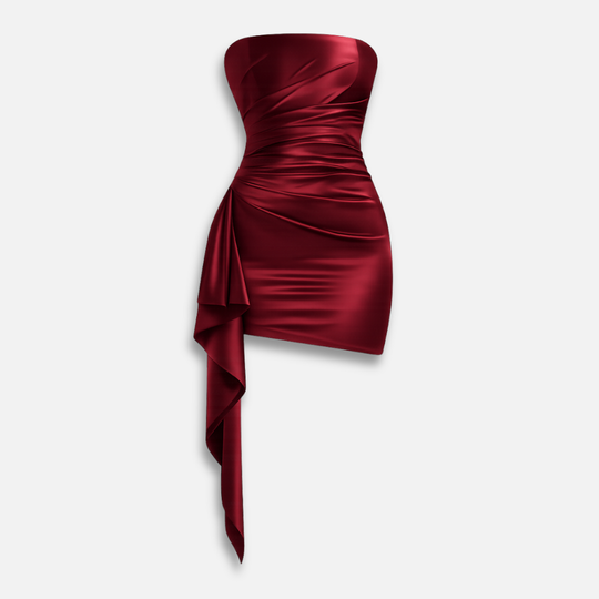 Ärmelloses Satin-Minikleid für Abendpartys für Damen