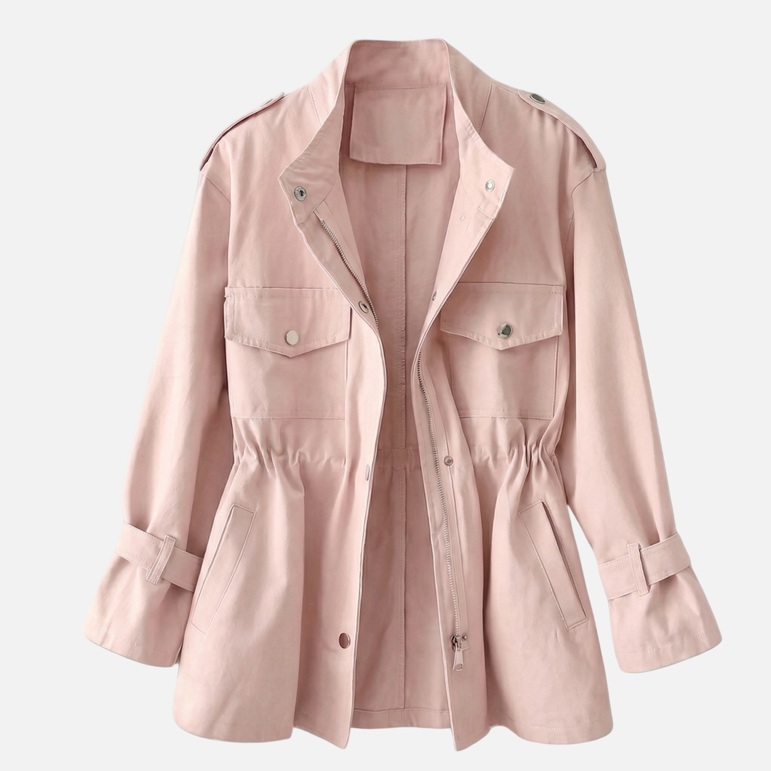 Stylische_Damen_Twill_Utility_Jacke_mit_Stehkragen_und_Cargotaschen_1