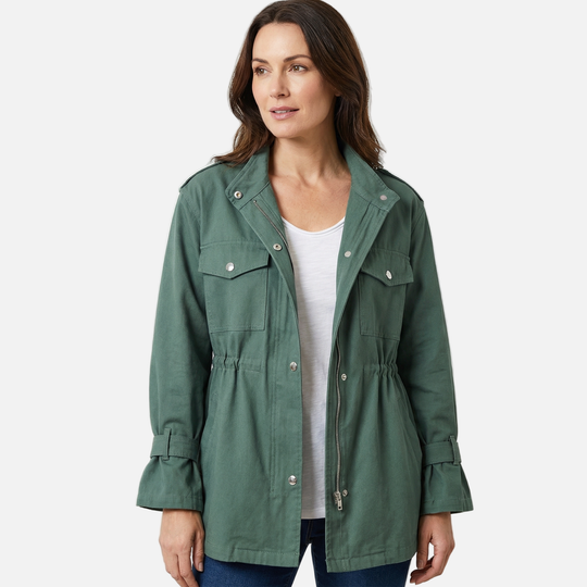 Stylische_Damen_Twill_Utility_Jacke_mit_Stehkragen_und_Cargotaschen_4