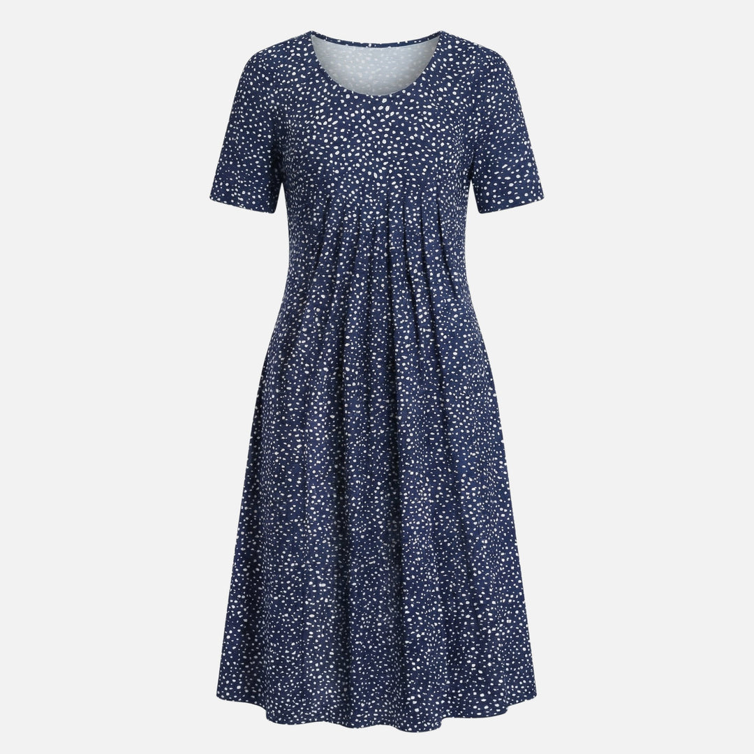 Viskose Midikleid mit Bindegürtel für Damen