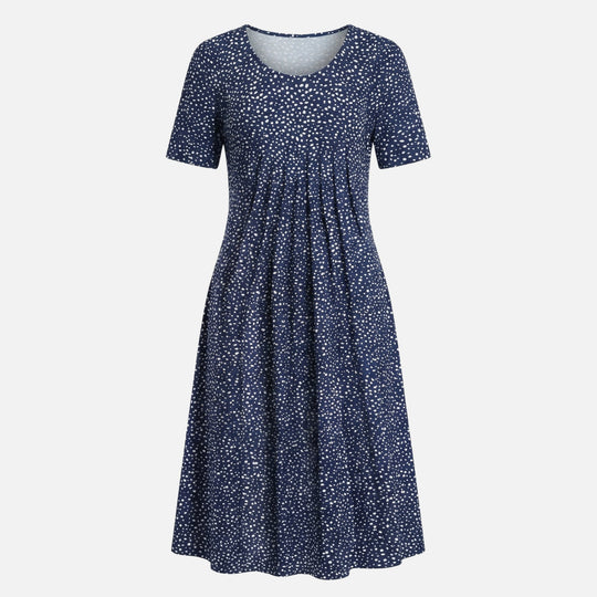 Viskose Midikleid mit Bindegürtel für Damen