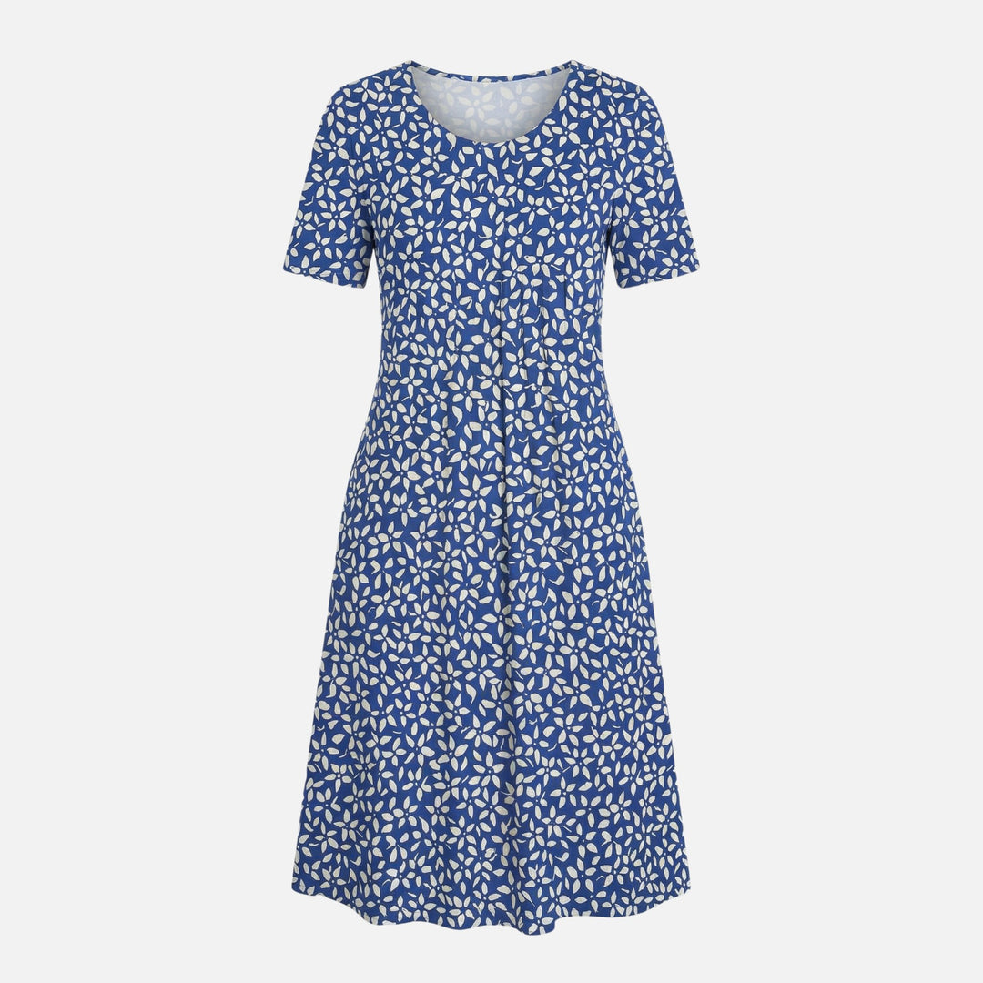 Viskose Midikleid mit Bindegürtel für Damen
