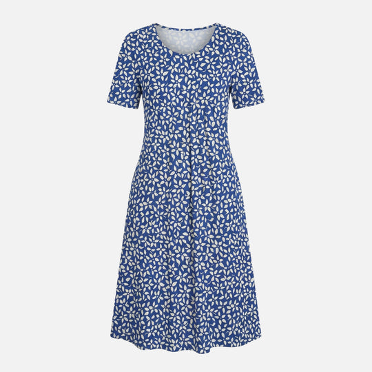 Viskose Midikleid mit Bindegürtel für Damen