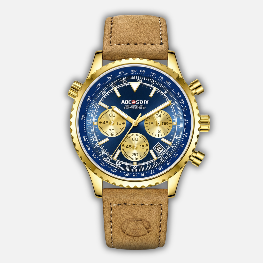 Wasserdichte Chronograph-Uhr mit mehreren Zifferblättern für Männer