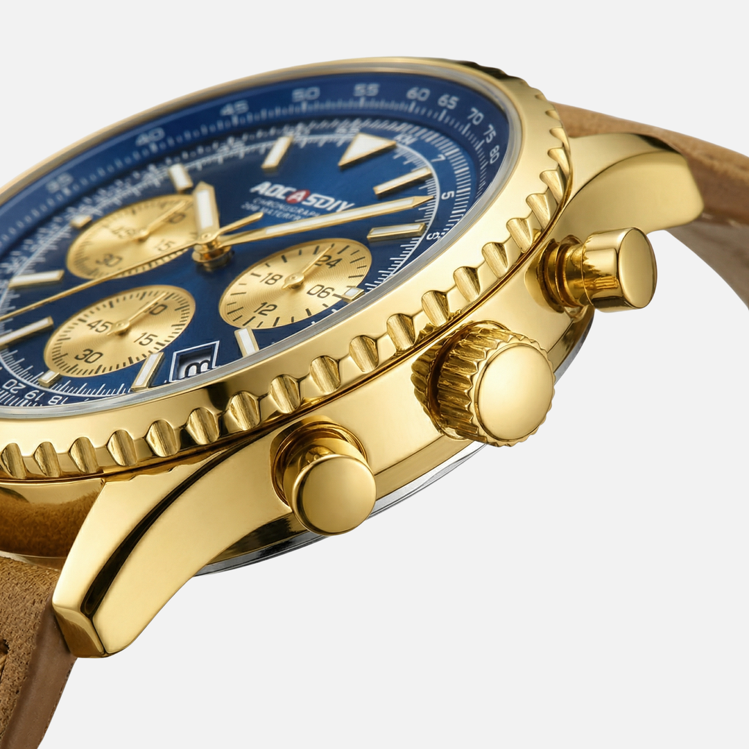 Wasserdichte Chronograph-Uhr mit mehreren Zifferblättern für Männer