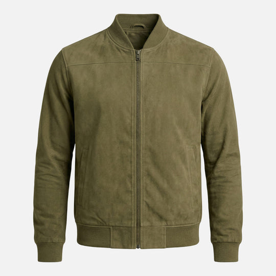 Weiche Bomberjacke mit Reißverschluss für Männer