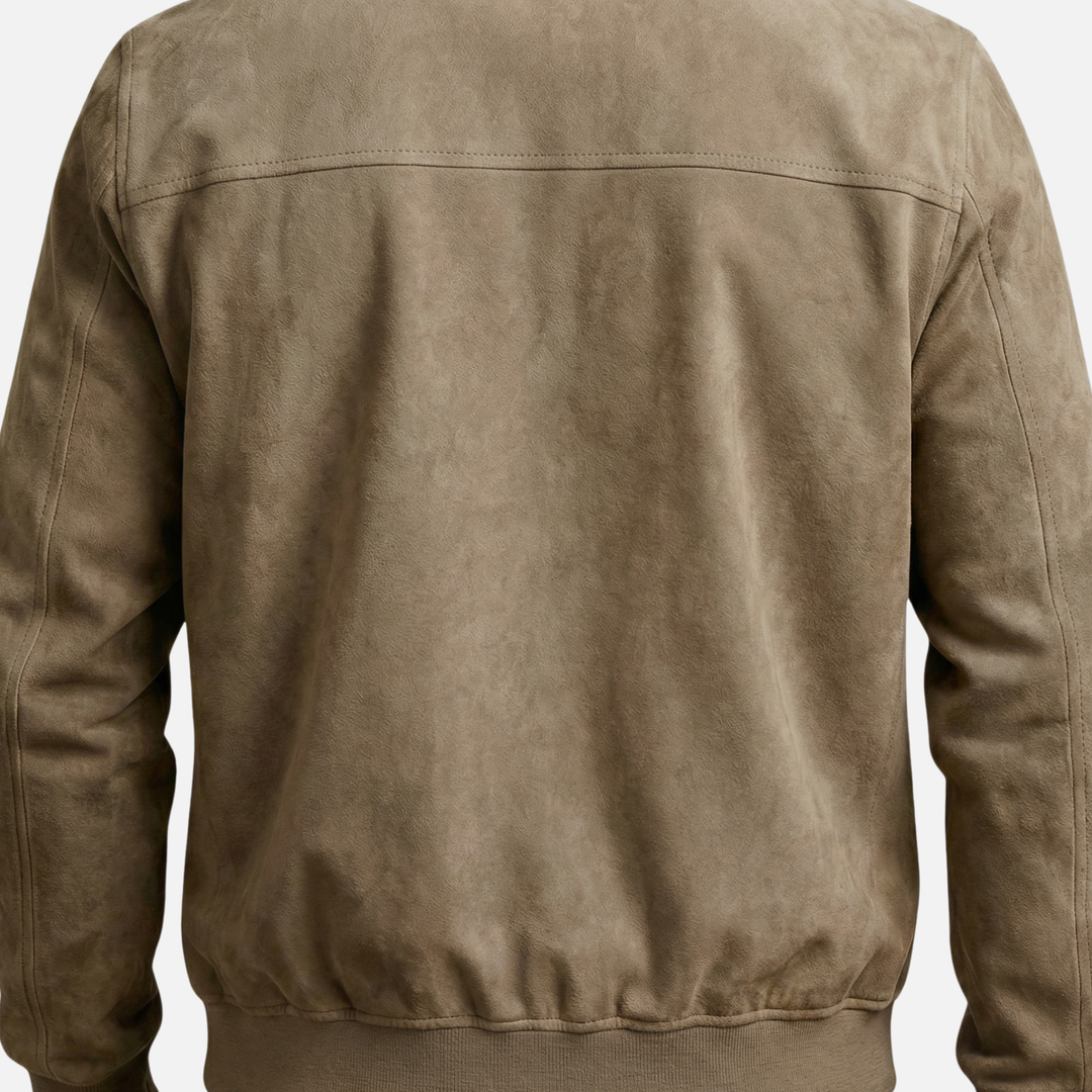 Weiche Bomberjacke mit Reißverschluss für Männer