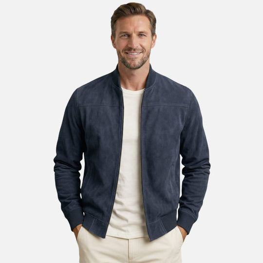 Weiche Bomberjacke mit Reißverschluss für Männer