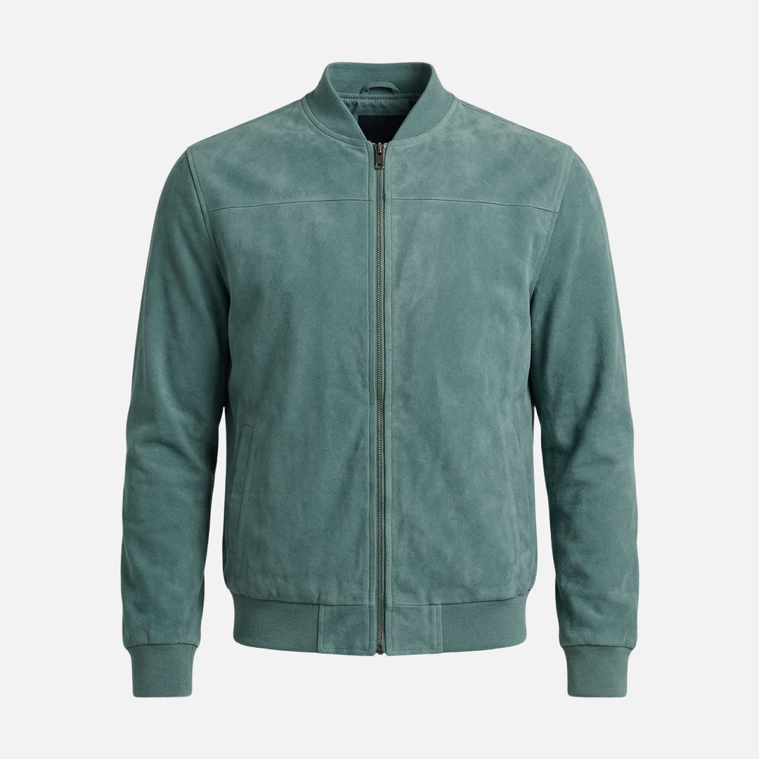Weiche Bomberjacke mit Reißverschluss für Männer