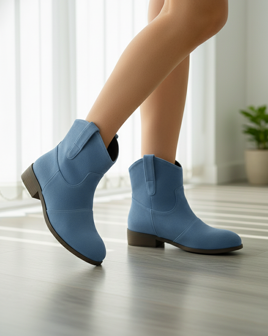 Weiches Stiefelette mit Schlupfdetails für Frauen