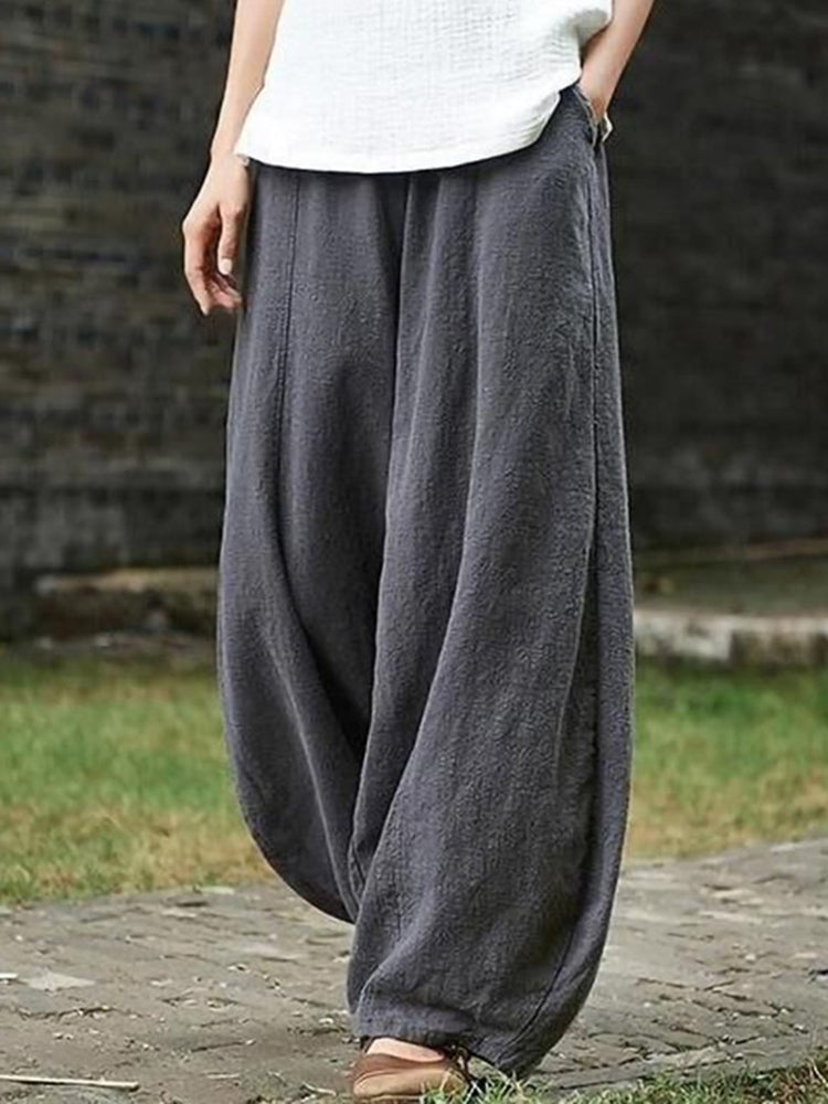 Weite luftige Hose für Damen | Weite beine