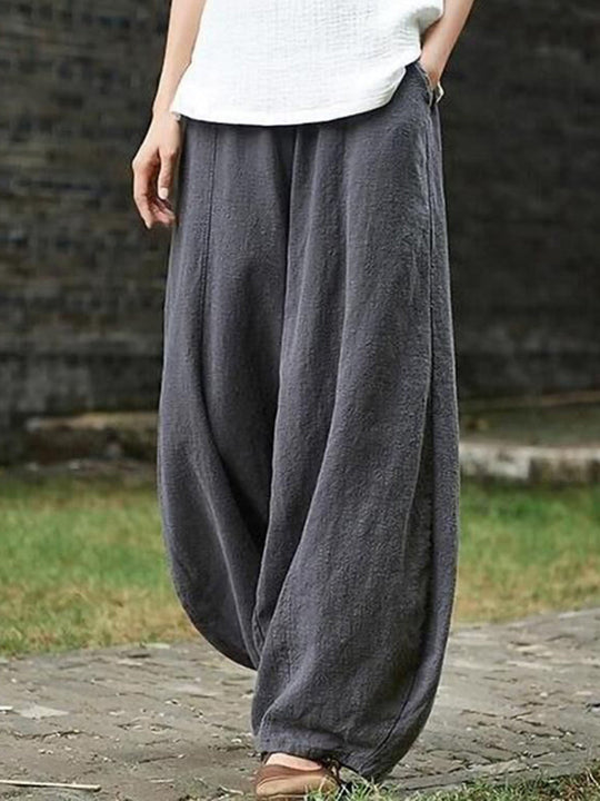 Weite luftige Hose für Damen | Weite beine