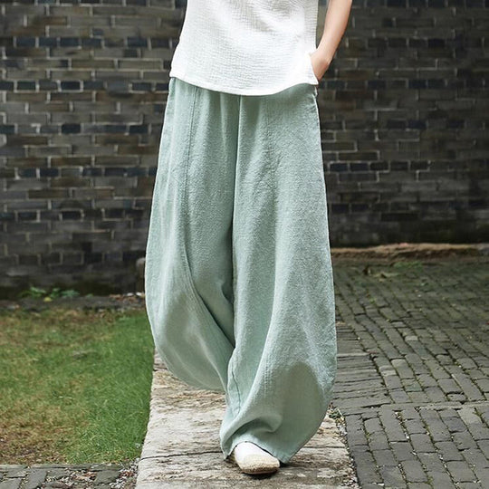 Weite luftige Hose für Damen | Weite beine