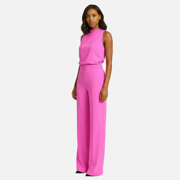 Weit geschnittenes Jumpsuit mit Neckholder für Damen