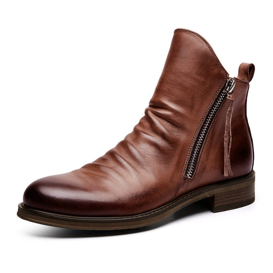 Stiefel mit Reißverschluss für Herren  | Lässige Schnürschuhe