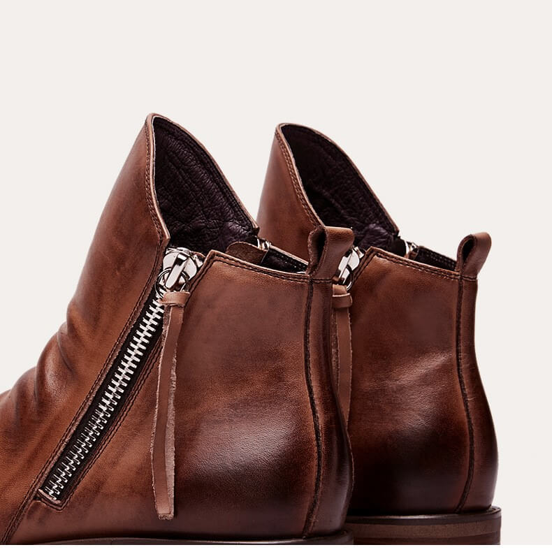 Stiefel mit Reißverschluss für Herren  | Lässige Schnürschuhe