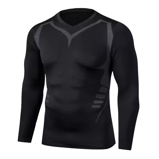 Herren Kompressionsset | Langarmshirt und Hose für Training