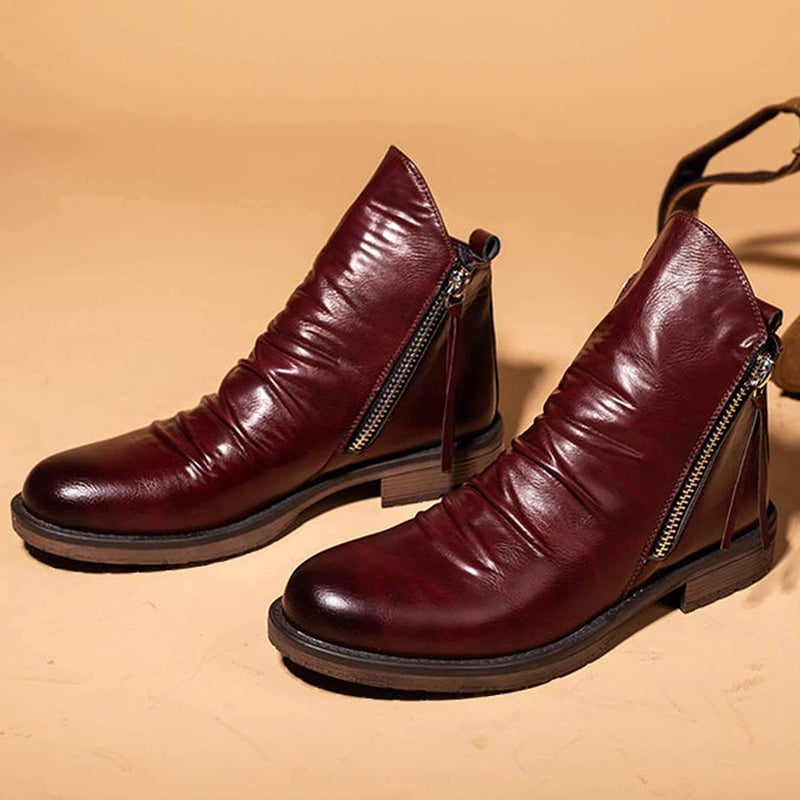 Stiefel mit Reißverschluss für Herren  | Lässige Schnürschuhe