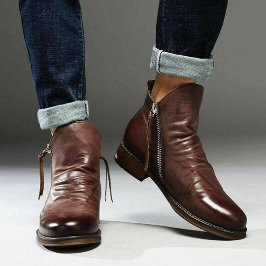 Stiefel mit Reißverschluss für Herren  | Lässige Schnürschuhe