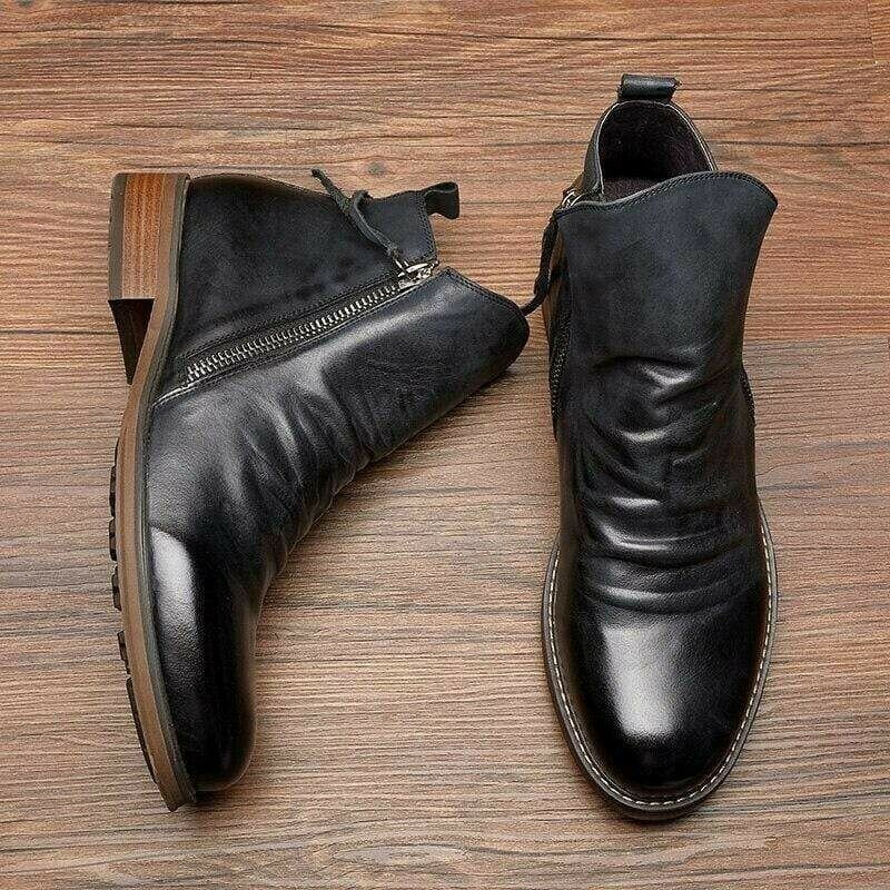 Stiefel mit Reißverschluss für Herren  | Lässige Schnürschuhe