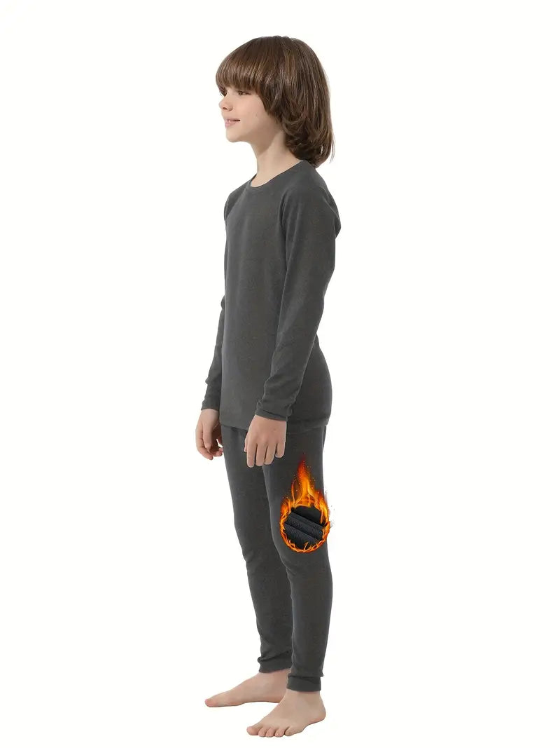 Warme Kinder-Thermokleidung | Set mit Oberteil & Hose