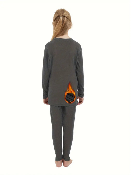 Warme Kinder-Thermokleidung | Set mit Oberteil & Hose