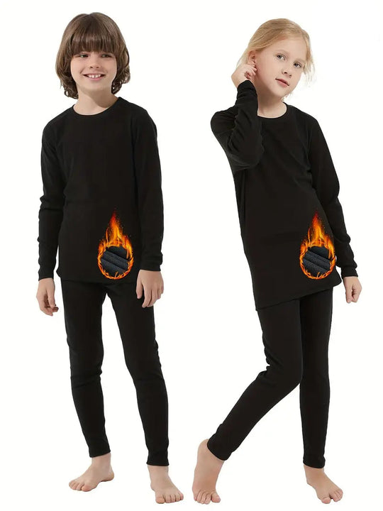 Warme Kinder-Thermokleidung | Set mit Oberteil & Hose