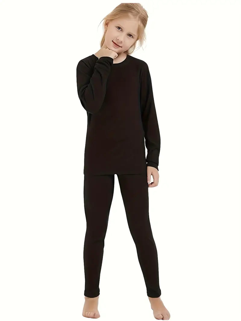 Warme Kinder-Thermokleidung | Set mit Oberteil & Hose