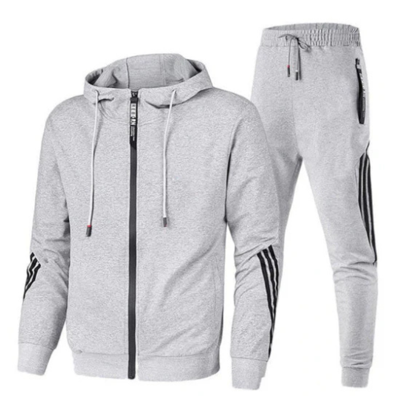 Zweiteiler Sportanzug Set für Herren | Jacke mit Reißverschluss und Jogginghose