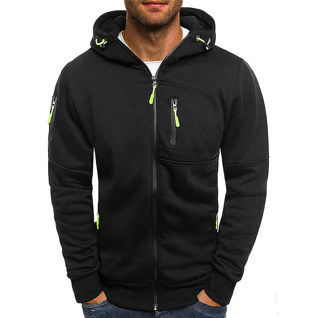 Hoodie mit Reißverschluss für Herren | Sportliche Kapuzenjacke