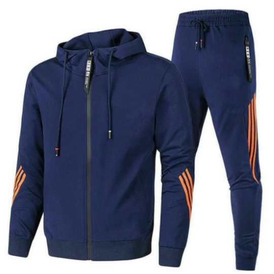 Zweiteiler Sportanzug Set für Herren | Jacke mit Reißverschluss und Jogginghose